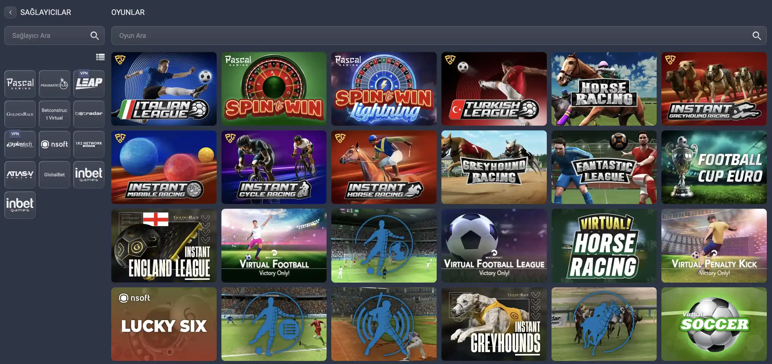 GalaBet web sitesi arayüzünü gösteren ekran görüntüsü