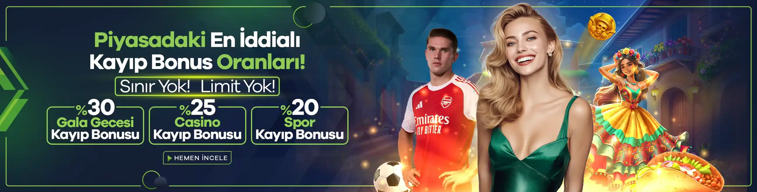 GalaBet spor casino kayıp bonusu promosyon görseli